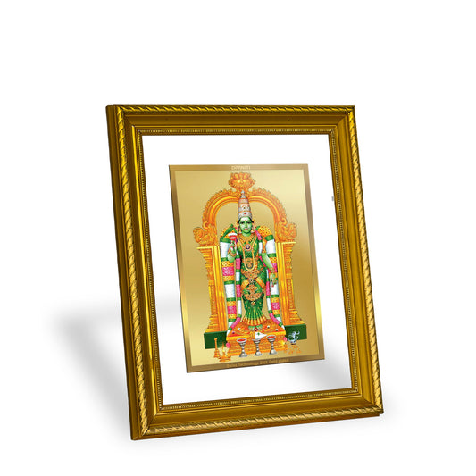 DIVINITI Meenakshi Gold Plated Wall Photo Frame, Table Decor| DG Frame 056 Size 2.5 and 24K Gold Plated Foil (28 CM X 23 CM)