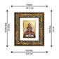 DIVINITI Mahavira Gold Plated Wall Photo Frame, Table Decor| DG Frame 113 Size 1 and 24K Gold Plated Foil (17.5 CM X 16.5 CM)