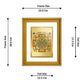 DIVINITI Shree Yantra Gold Plated Wall Photo Frame, Table Decor| DG Frame 056 Size 3 and 24K Gold Plated Foil (32.5 CM X 25.5 CM)