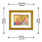 DIVINITI Lakshmi & Ganesha Gold Plated Wall Photo Frame, Table Decor| DG Frame 056 Size 2.5 and 24K Gold Plated Foil (28 CM X 23 CM)