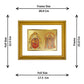 DIVINITI Padmavati & Balaji Gold Plated Wall Photo Frame, Table Decor| DG Frame 056 Size 2.5 and 24K Gold Plated Foil (28 CM X 23 CM)