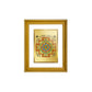 DIVINITI Shree Yantra Gold Plated Wall Photo Frame, Table Decor| DG Frame 056 Size 2.5 and 24K Gold Plated Foil (28 CM X 23 CM)