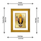 DIVINITI Maa Kali Gold Plated Wall Photo Frame, Table Decor| DG Frame 056 Size 2.5 and 24K Gold Plated Foil (28 CM X 23 CM)