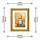 DIVINITI Guru Nanak Gold Plated Wall Photo Frame, Table Decor| DG Frame 056 Size 2.5 and 24K Gold Plated Foil (28 CM X 23 CM)