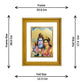 DIVINITI Shiva Parvati Gold Plated Wall Photo Frame, Table Decor| DG Frame 056 Size 2.5 and 24K Gold Plated Foil (28 CM X 23 CM)