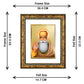 DIVINITI Guru Nanak Gold Plated Wall Photo Frame, Table Decor| DG Frame 113 Size 3 and 24K Gold Plated Foil (33.3 CM X 26 CM)