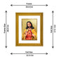 DIVINITI Jesus Gold Plated Wall Photo Frame, Table Decor| DG Frame 056 Size 2.5 and 24K Gold Plated Foil (28 CM X 23 CM)