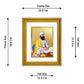 DIVINITI Guru Tegh Bahadur Ji Gold Plated Wall Photo Frame, Table Decor| DG Frame 056 Size 3 and 24K Gold Plated (32.5 CM X 25.5 CM)