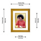 DIVINITI Satya Sai Gold Plated Wall Photo Frame, Table Decor| DG Frame 056 Size 3 and 24K Gold Plated Foil (28 CM X 23 CM)