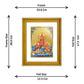 DIVINITI Lakshmi Ganesha Saraswati Gold Plated Wall Photo Frame, Table Decor| DG Frame 056 Size 2.5 and 24K Gold Plated Foil (28 CM X 23 CM)