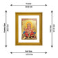 DIVINITI Ganesha Gold Plated Wall Photo Frame, Table Decor| DG Frame 056 Size 2.5 and 24K Gold Plated Foil (28 CM X 23 CM)