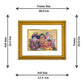 DIVINITI Jagannath Gold Plated Wall Photo Frame, Table Decor| DG Frame 056 Size 2.5 and 24K Gold Plated Foil (28 CM X 23 CM)