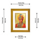 DIVINITI Guru Harkrishan Gold Plated Wall Photo Frame, Table Decor| DG Frame 056 Size 3 and 24K Gold Plated Foil (32.5 CM X 25.5 CM)