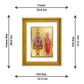 DIVINITI Swaminarayan Gold Plated Wall Photo Frame, Table Decor| DG Frame 056 Size 2.5 and 24K Gold Plated Foil (28 CM X 23 CM)