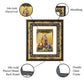 DIVINITI Radha Krishna Gold Plated Wall Photo Frame, Table Decor| DG Frame 113 Size 2 and 24K Gold Plated Foil (23.5 CM X 19.5 CM)