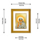 DIVINITI Shirdi Sai Baba Gold Plated Wall Photo Frame, Table Decor| DG Frame 056 Size 3 and 24K Gold Plated Foil (32.5 CM X 25.5 CM)