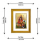 DIVINITI Goddess Durga Gold Plated Wall Photo Frame, Table Decor| DG Frame 056 Size 2.5 and 24K Gold Plated Foil (28 CM X 23 CM)