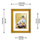 DIVINITI Baba Deep Singh Gold Plated Wall Photo Frame, Table Decor| DG Frame 056 Size 3 and 24K Gold Plated Foil (32.5 CM X 25.5 CM)