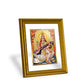 DIVINITI Saraswati Gold Plated Wall Photo Frame, Table Decor| DG Frame 056 Size 2.5 and 24K Gold Plated Foil (28 CM X 23 CM)