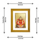 DIVINITI Siddhivinayak Gold Plated Wall Photo Frame, Table Decor| DG Frame 056 Size 2.5 and 24K Gold Plated Foil (28 CM X 23 CM)