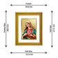 DIVINITI Mother Mary Gold Plated Wall Photo Frame, Table Decor| DG Frame 056 Size 2.5 and 24K Gold Plated Foil (28 CM X 23 CM)