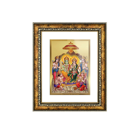 DIVINITI Ram Darbar Gold Plated Wall Photo Frame, Table Decor| DG Frame 113 Size 3 and 24K Gold Plated Foil (33.3 CM X 26 CM)