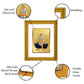 DIVINITI Sai Baba Gold Plated Wall Photo Frame, Table Decor| DG Frame 056 Size 3 and 24K Gold Plated Foil (28 CM X 23 CM)