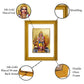 DIVINITI Karthikey Gold Plated Wall Photo Frame, Table Decor| DG Frame 056 Size 2.5 and 24K Gold Plated Foil (28 CM X 23 CM)