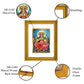 DIVINITI Goddess Gayatri Gold Plated Wall Photo Frame, Table Decor| DG Frame 056 Size 2.5 and 24K Gold Plated Foil (28 CM X 23 CM)