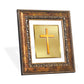 DIVINITI Holy Cross Gold Plated Wall Photo Frame, Table Decor| DG Frame 113 Size 1 and 24K Gold Plated Foil (17.5 CM X 16.5 CM)