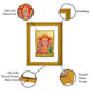 DIVINITI Murugan Valli Gold Plated Wall Photo Frame, Table Decor| DG Frame 056 Size 3 and 24K Gold Plated Foil (32.5 CM X 25.5 CM)