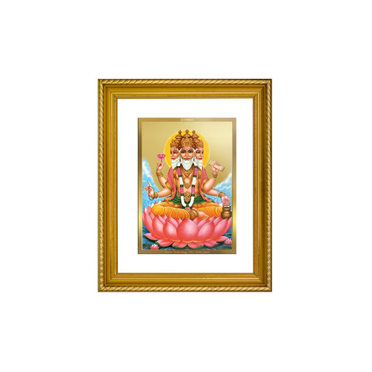 DIVINITI Brahma Gold Plated Wall Photo Frame, Table Decor| DG Frame 056 Size 2.5 and 24K Gold Plated Foil (28 CM X 23 CM)