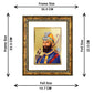 DIVINITI Guru Gobind Singh Gold Plated Wall Photo Frame, Table Decor| DG Frame 113 Size 3 and 24K Gold Plated Foil (33.3 CM X 26 CM)