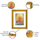 DIVINITI Lakshmi Ganesha Saraswati Gold Plated Wall Photo Frame, Table Decor| DG Frame 056 Size 2.5 and 24K Gold Plated Foil (28 CM X 23 CM)