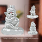 Diviniti 999 Silver Plated Bal Ganesha Idol for Home Decor Showpiece (8 X 6 CM)