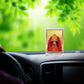 Diviniti 24K Gold Plated Tara Devi Frame For Car Dashboard, Home Decor Showpiece, Puja (11 x 6.8 CM)