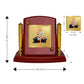 Diviniti 24K Gold Plated Sai Baba For Car Dashboard, Home Decor, Table Top (7 x 9 CM)