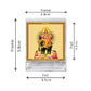 Diviniti 24K Gold Plated Vishwakarma Frame For Car Dashboard, Home Decor, Puja, Gift (5.8 x 4.8 CM)