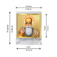 Diviniti 24K Gold Plated Guru Nanak Frame For Car Dashboard, Home Decor, Table, Prayer (5.8 x 4.8 CM)