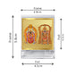 Diviniti 24K Gold Plated Padmavathi Balaji Frame For Car Dashboard, Home Decor, Table Top, Gift (5.8 x 4.8 CM)