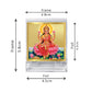 Diviniti 24K Gold Plated Lakshmi Ji Frame For Car Dashboard, Home Decor, Puja Room, Gift (5.8 x 4.8 CM)