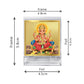 Diviniti 24K Gold Plated Ganesha Frame For Car Dashboard, Home Decor, Table Top, Puja, Festival Gift (5.8 x 4.8 CM)