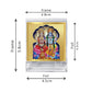 Diviniti 24K Gold Plated Vishnu Laxmi Frame For Car Dashboard, Home Decor, Puja, Gift (5.8 x 4.8 CM)