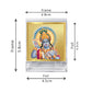 Diviniti 24K Gold Plated Vishnu Ji Frame For Car Dashboard, Home Decor, Puja, Gift (5.8 x 4.8 CM)