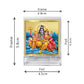 Diviniti 24K Gold Plated Shiv Parivar Frame For Car Dashboard, Home Decor, Puja Room (5.8 x 4.8 CM)