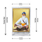 Diviniti 24K Gold Plated Baba Deep Singh Frame For Car Dashboard, Home Decor, Table, Prayer (11 x 6.8 CM)