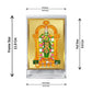 Diviniti 24K Gold Plated Meenakshi Frame For Car Dashboard, Home Decor, Table, Worship (11 x 6.8 CM)