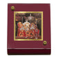 Diviniti 24K Gold Plated Vaishno Devi Frame For Car Dashboard, Home Decor, Prayer, Gift (5.5 x 6.5 CM)