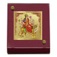 Diviniti 24K Gold Plated Mata Chintpurni Frame For Car Dashboard, Home Decor Showpiece, Puja (5.5 x 6.5 CM)