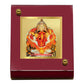 Diviniti 24K Gold Plated Siddhivinayak Frame For Car Dashboard, Home Decor, Table Top, Puja Room (5.5 x 6.5 CM)